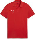 Puma teamgoal casuals polo heren sportshirt - red- white m