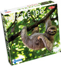 Tactic sloth hanging on tree – puzzel – 100 stukjes – rustige dierenillustratie met luiaard – strak en rustgevend ontwerp – hoogwaardige scandinavische kwaliteit