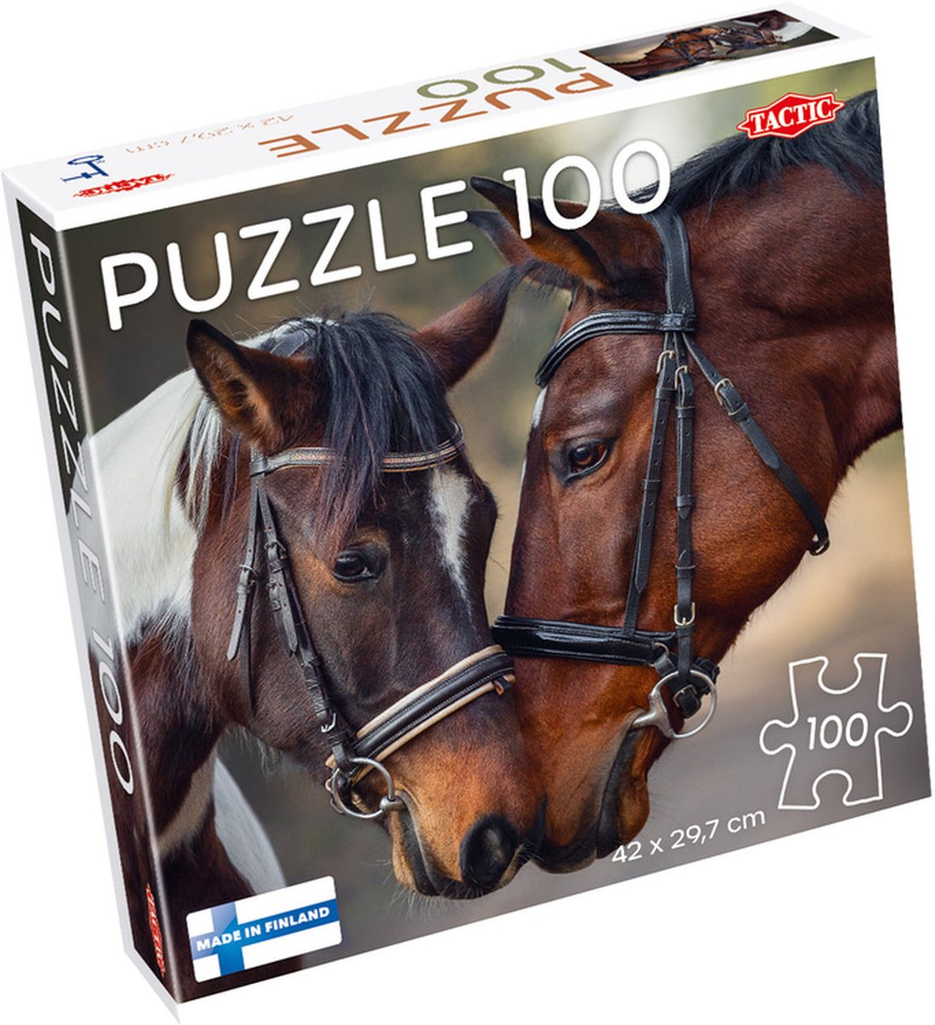 Taktik-Puzzle „Verliebte Pferde“, 100 Teile.