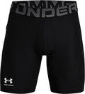 Under armour ua hg armour shorts-blk heren sportbroek - zwart - wit