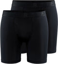 Craft active boxer 6-inch 2-pack heren sportonderbroek - zwart xl
