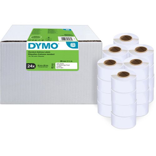 Dymo standaard adresetiketten 28x89mm