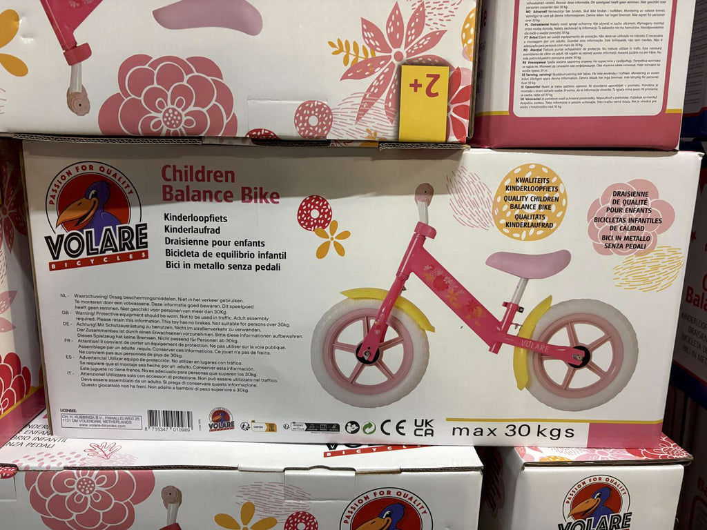 Volare loopfiets - roze