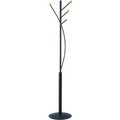 Maul aura kapstok - 4 haak - standvoet - zwart - 1 stuk - ø 38.5 x 179.5 cm -
