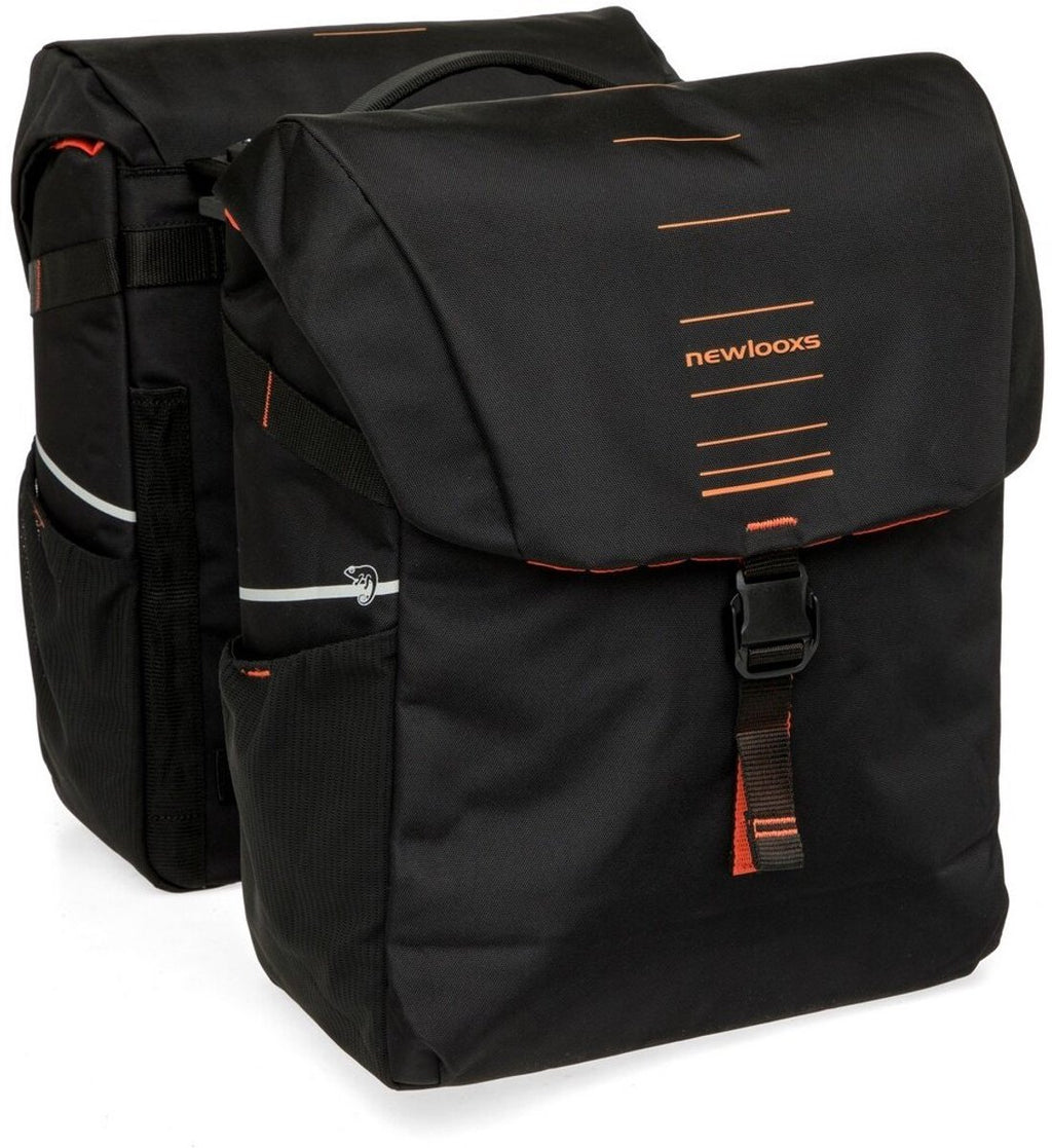 Burgers - new looxs tas new looxs vigo dubbel | zwart oranje | mik 2.0 | 40l