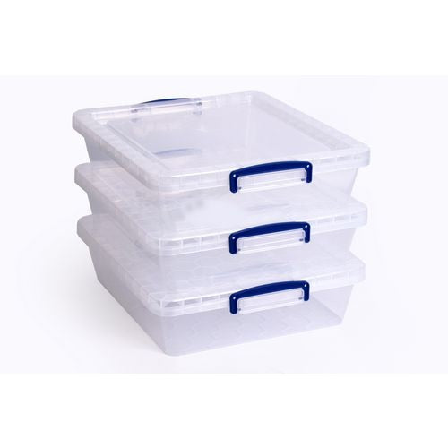 Opbergbox met deksel really useful boxes 10.5ccb-pk3 10.5 l transparant
