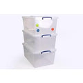 Opbergbox really useful boxes 62ccb-pk3 62 l transparant