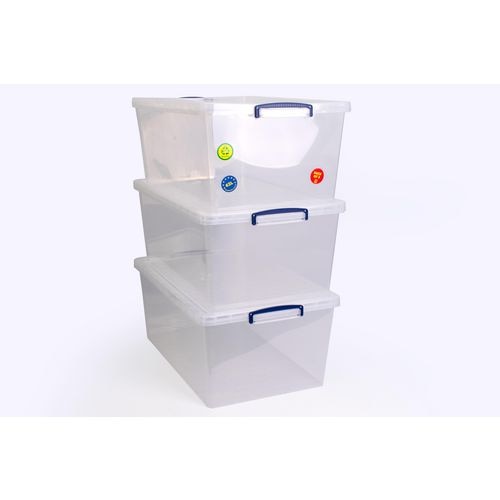 Opbergbox really useful boxes 62ccb-pk3 62 l transparant