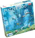Tactic sea adventure – puzzel – 200 stukjes – onderwaterwereld met dolfijnen, haaien en vissen – oceaan avontuur voor kinderen – hoogwaardige scandinavische kwaliteit