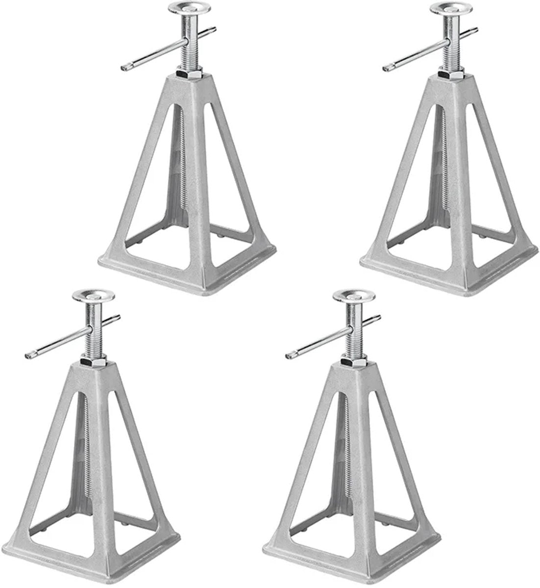 caravanhoeksteunenset tot 3600 kg aluminium 4 stuks
