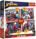 Trefl puzzel spider-man 4-in-1 - disney marvel karton kinderpuzzel.