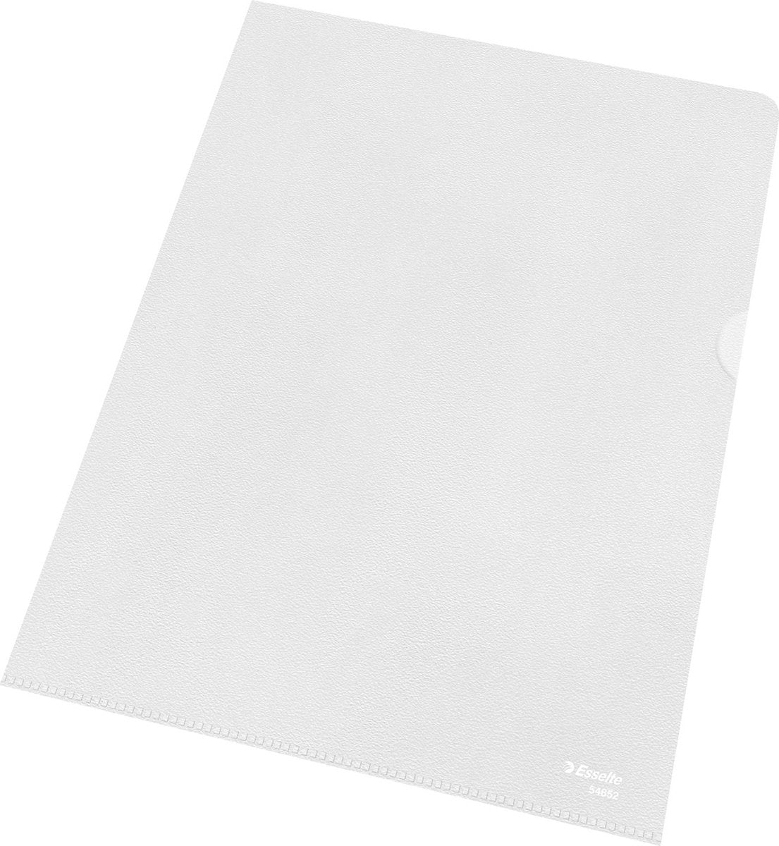 Esselte pp zichtmap - 30% pre-consumer gerecycled plastic - a4 - transparant - 100 insteekhoezen
