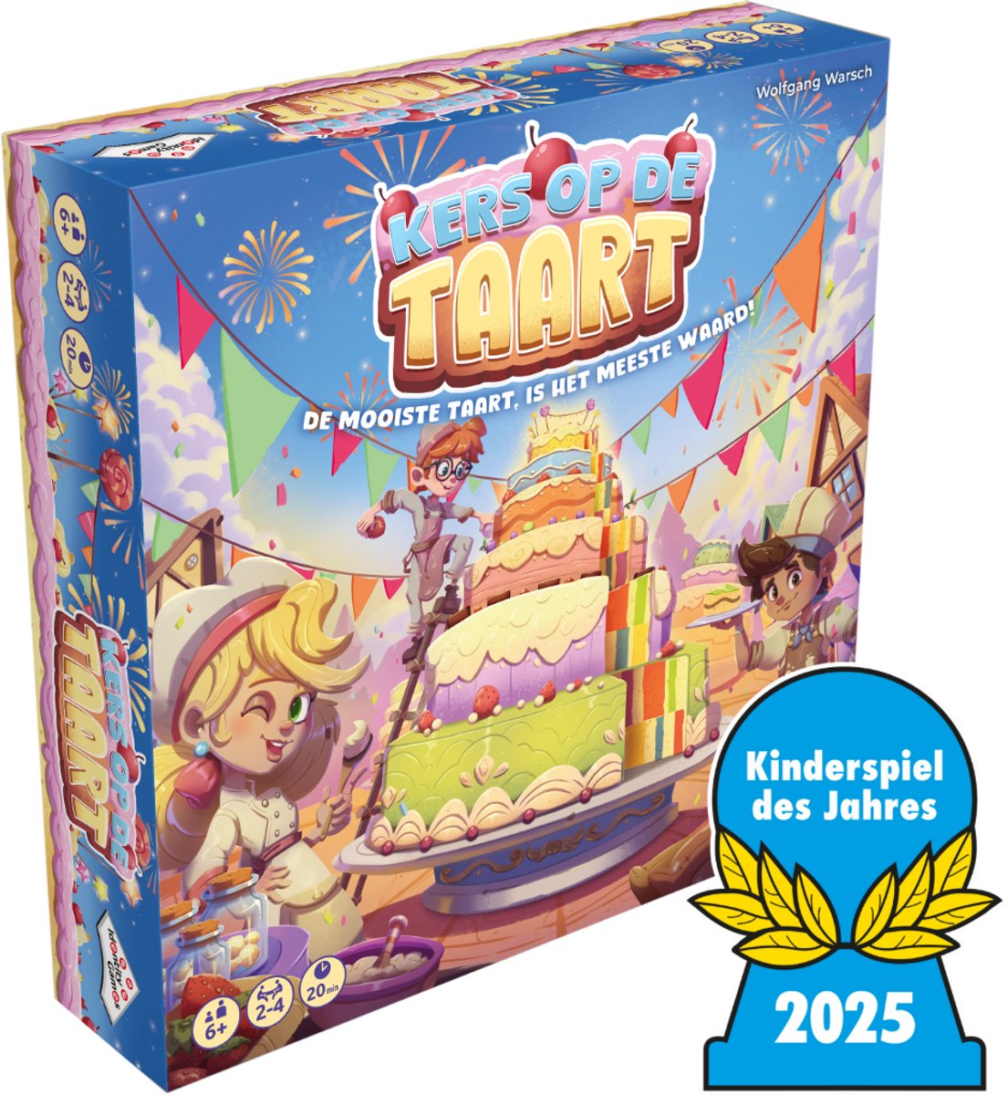 Identity games international kers op de taart - kinderspel - ben jij de beste taartenbakker? - winnaar spiel des jahres 2025