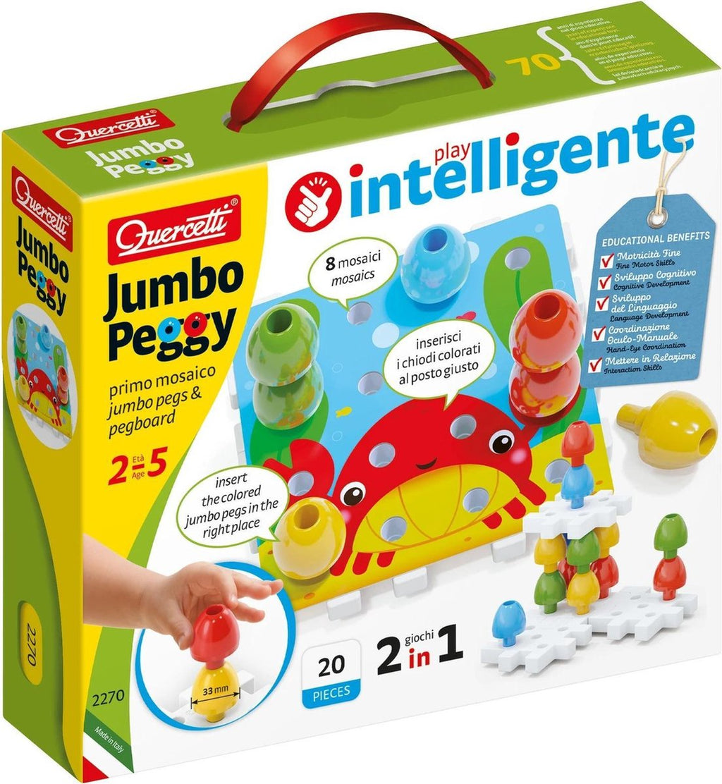 Quercetti Jumbo-Einstecknadeln, 20 Stück.