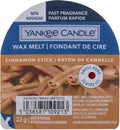 Yankee candle - cinnamon stick - wax melt - 8 branduren
