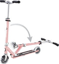 Globber kinderstep - flow - roze chrome - lichtgevende wielen - vouwbaar - vanaf 5 jaar