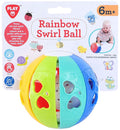 Playgo Regenbogenwirbelball mit Rasselgeräusch