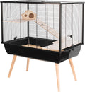 Zolux neo silta knaagdierkooi - dierenverblijf - zwart - 78 x 48 x 87,5 cm