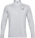 Under armour ua tech 2.0 1 2 zip-gry heren sporttrui - halo grijs - wit