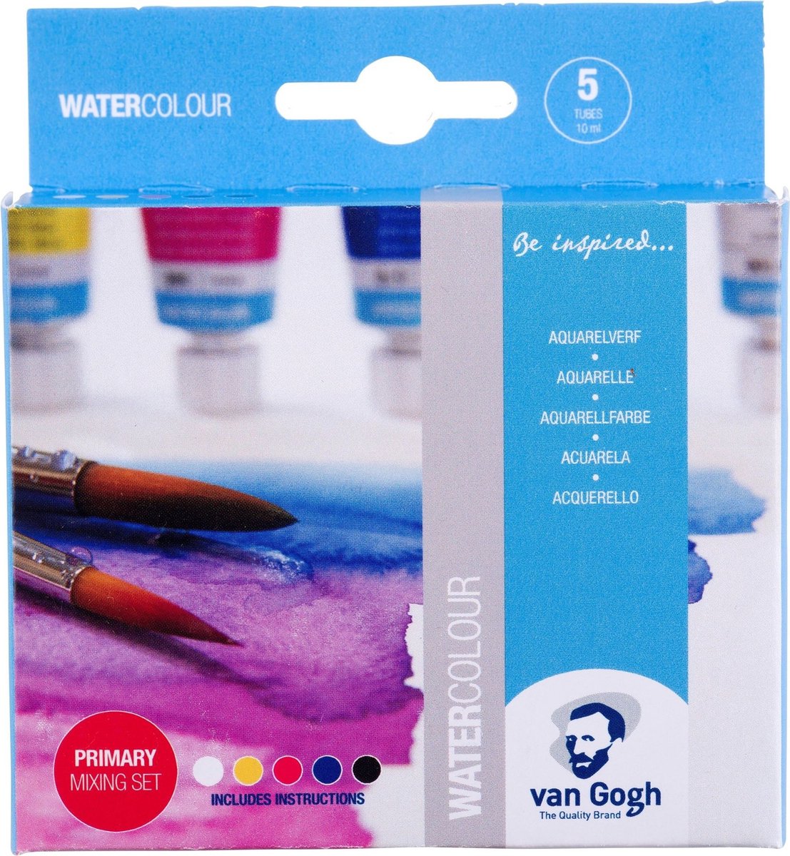 Van Gogh • Aquarell-Primärfarben-Mischset | 5 x 10 ml Tuben