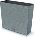 Prosperplast furu case tower - bloempot plantenbak met inzet - voor binnen en buiten - kleur beton (grijs)