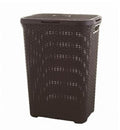 Curver style wasmand met deksel - 60l - bruin