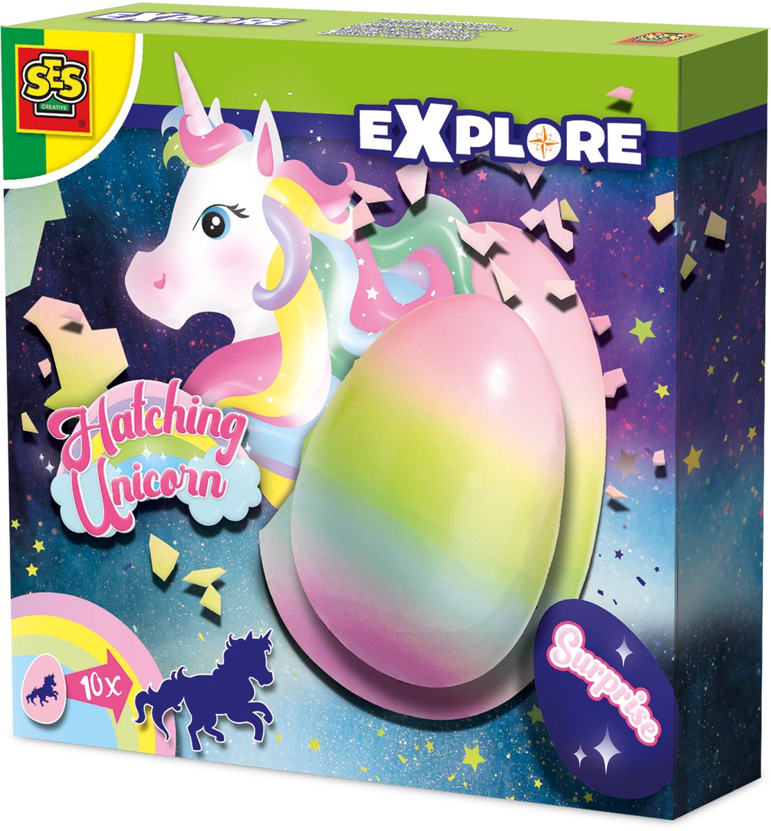 Ses creative unicorn uitbroeden - ei met verrassingsunicorn - vanaf 5 jaar - verrassingsei - schoencadeautjes sinterklaas