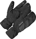 Gripgrab - ride windproof strenge winter lobster fietshandschoenen winddicht thermo - zwart - unisex - maat xl