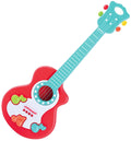 Playgo gitaar met muzieknoten rood