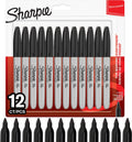 Sharpie -permanentmarkers | fijne punt | zwarte inkt | 12 stuks