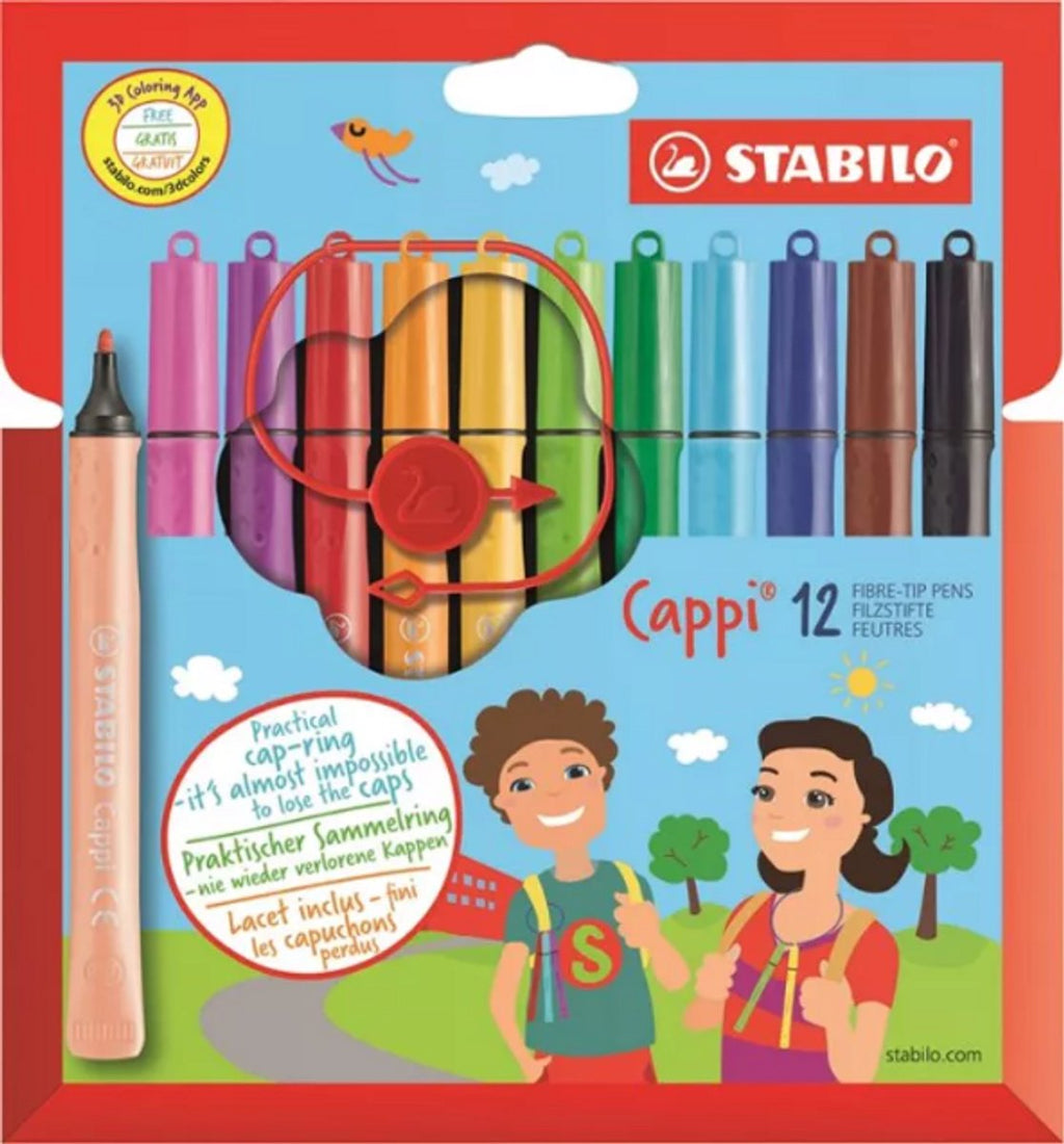 Stabilo Cappi Filzstiftetui 12 Farben