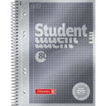 Notitieblok brunnen a5 metallic antraciet