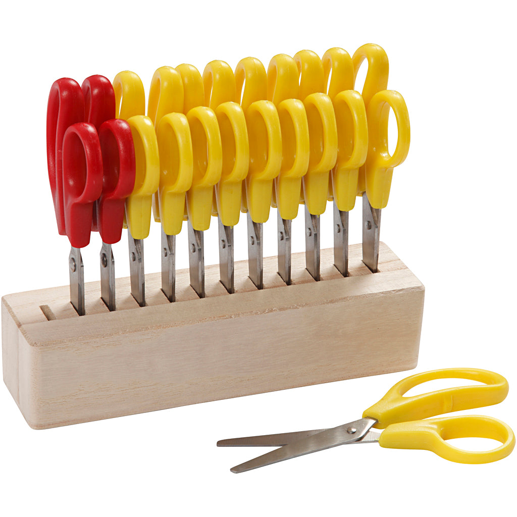 Creativ company kinderscharen met scharenblok, 12st.
