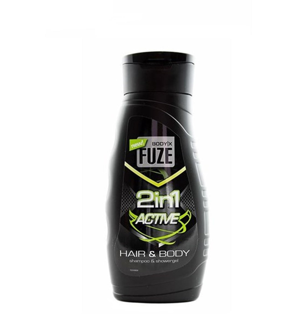 Body-x fuze body hair wash 300ml active