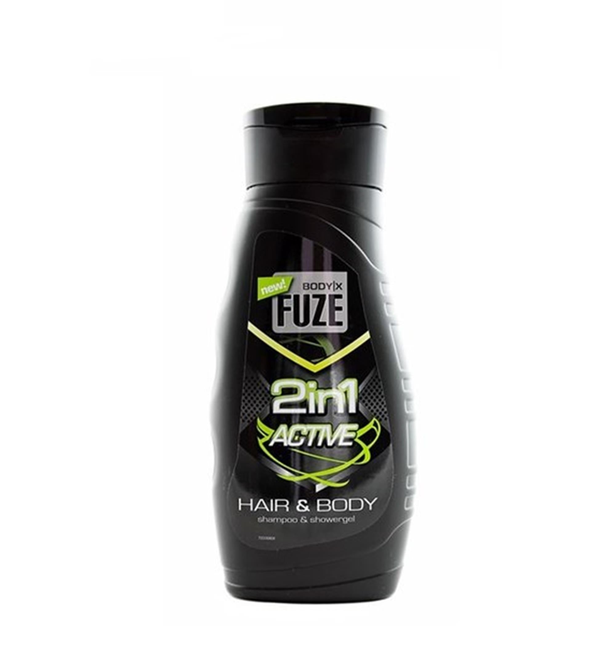 Body-x fuze body hair wash 300ml active