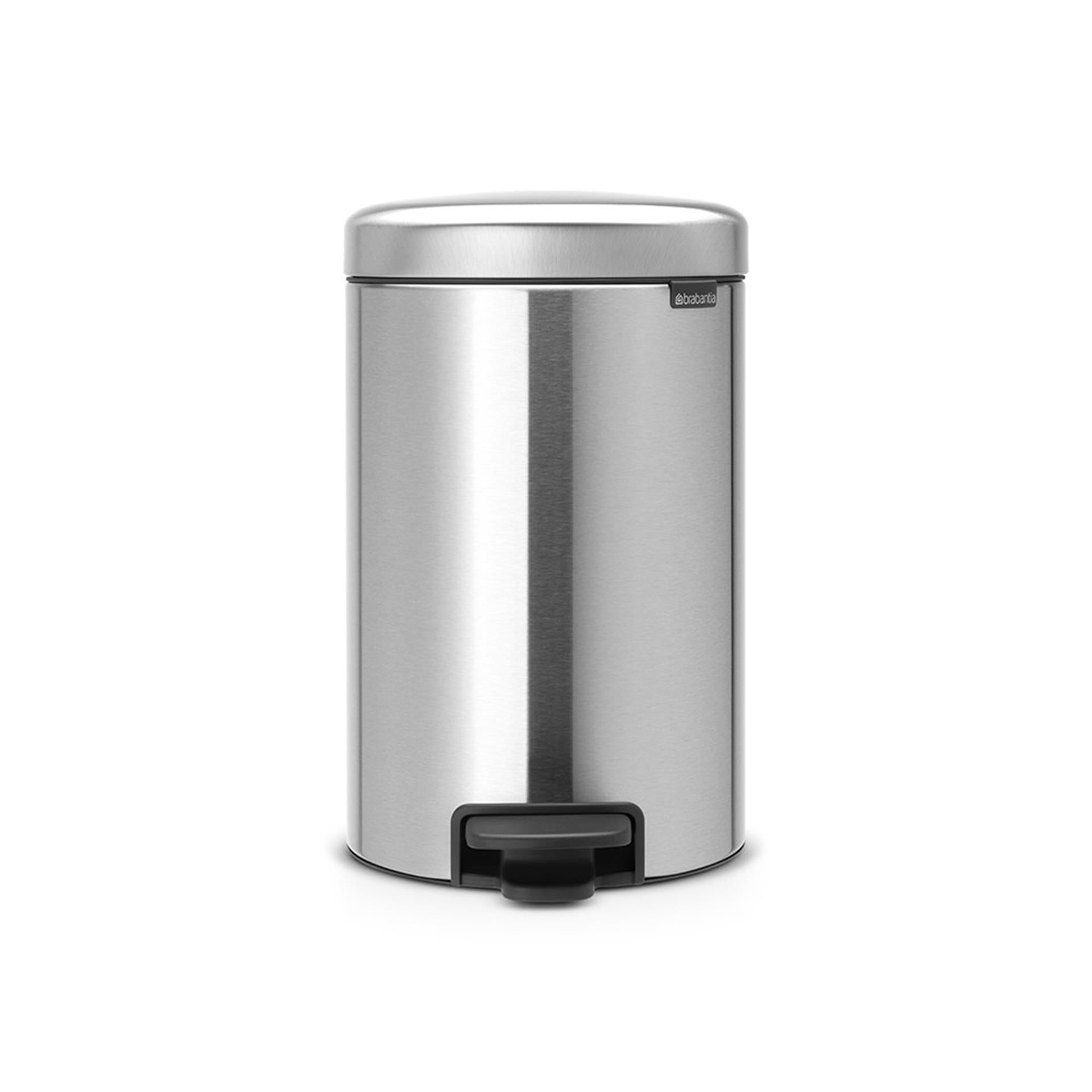 Brabantia pedaalemmer newlcon 12 ltr matt steel fingerprint proof