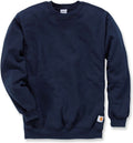 Carhartt k124 midweight crewneck sweatshirt - original fit - navy - l (valt als maat xl) l