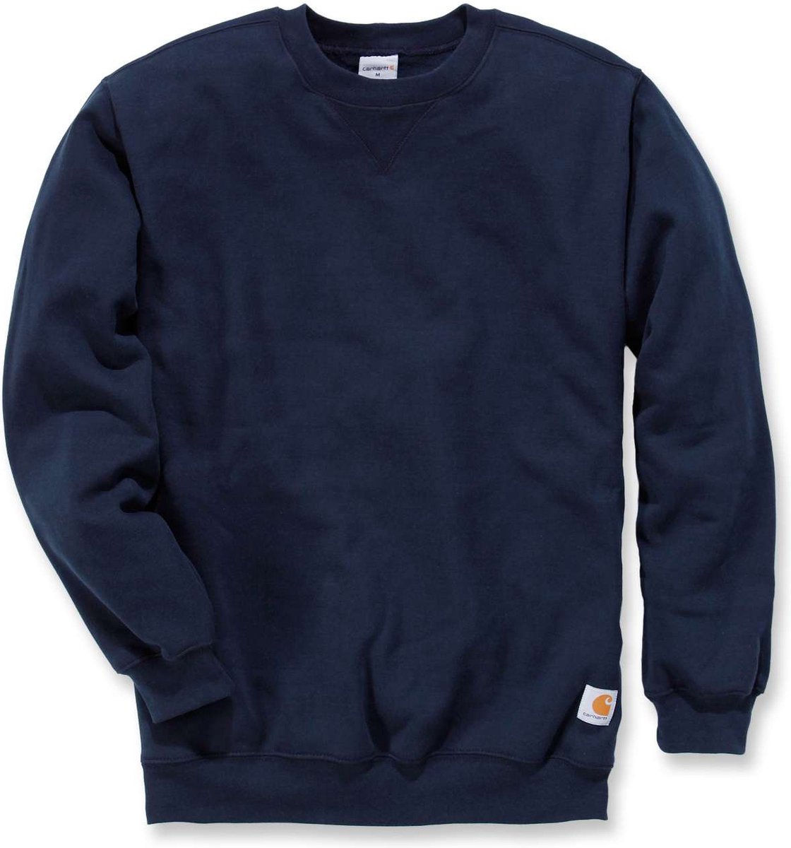 Carhartt k124 midweight crewneck sweatshirt - original fit - navy - l (valt als maat xl) l
