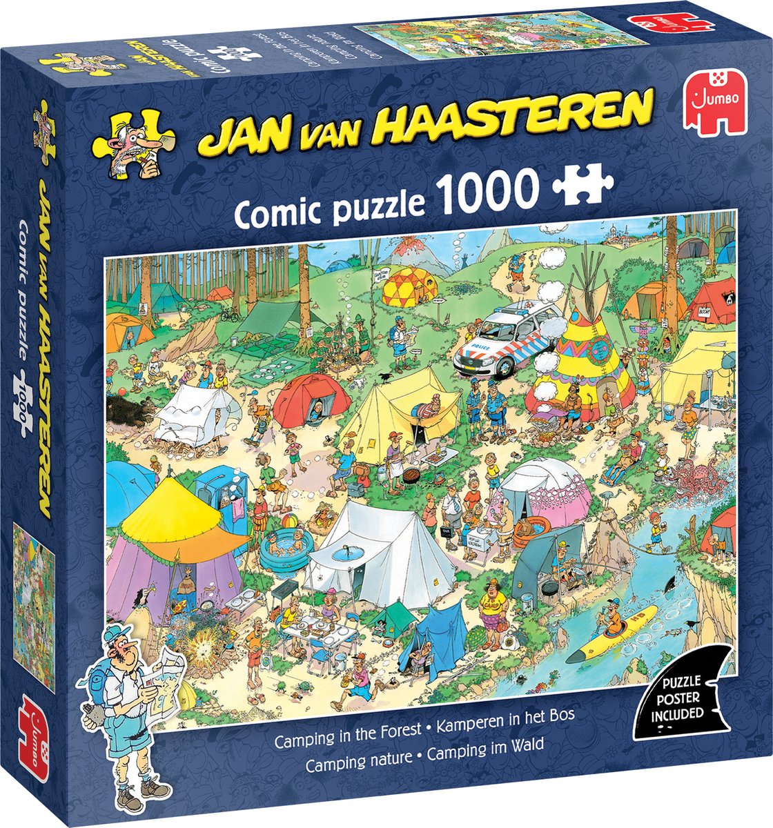 Jumbo Jan van Haasteren Puzzle – Camping im Wald, 1000 Teile.