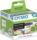 Dymo originele multifunctionele labelwriter labels | 54 mm x 70 mm | 320 zelfklevende etiketten | voor de labelwriter labelprinters | gemaakt in europa