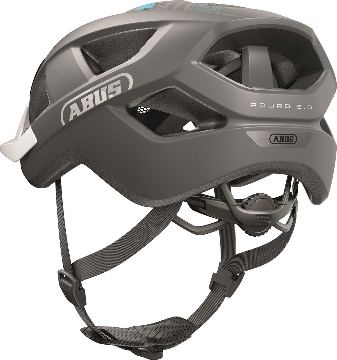 Abus Helm Aduro 3.0 Race, grau, Größe M (52-58 cm)