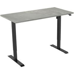 Euroseats bureau zwart, oxyd b000bl120oxy 80 x 750-1235 x 120 mm
