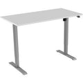 Euroseats bureau grijs, wit b000gr120wht 80 x 750-1235 x 120 mm