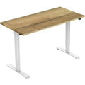 Euroseats bureau wit, eiken b000wh140nat 80 x 750-1235 x 140 mm