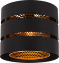 Lucide rosas - plafonnière (plafondlamp) - ø 26 cm - 1xe27 - zwart