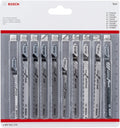 Bosch accessories 2607011172 decoupeerzaagbladenset clean precision, 10-delig 10 stuk(s)