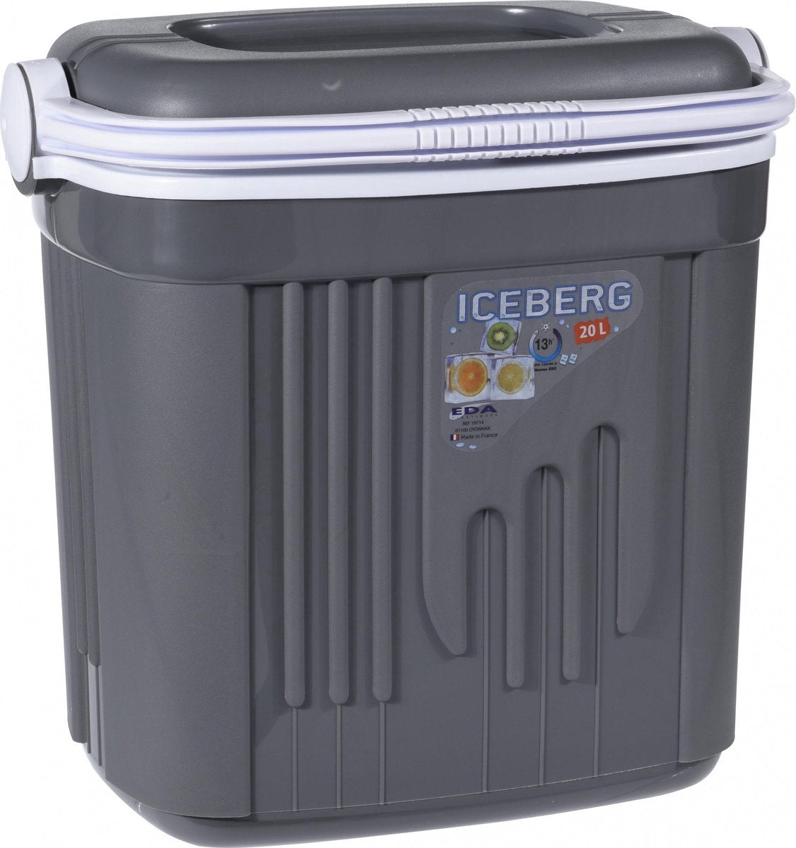Eda koelbox - iceberg - 20 liter - grijs