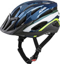 Alpina mtb17 serie - fietshelm - ciemno niebieski - neon - 58-61 cm
