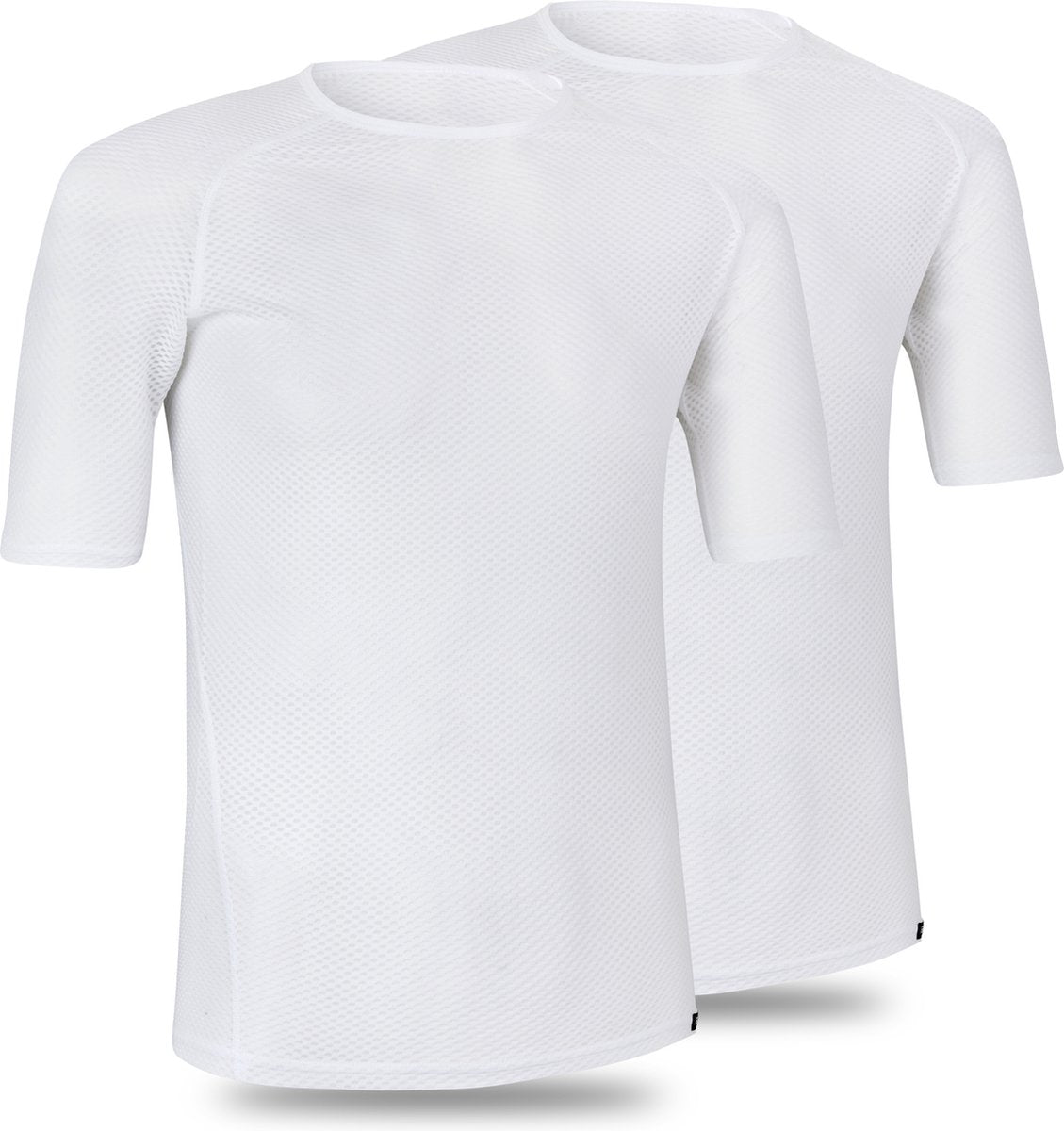Gripgrab - ultralight mesh 2pack korte mouw base layer zomer fiets ondershirt polygiene zweethemd - wit - heren - maat xxl