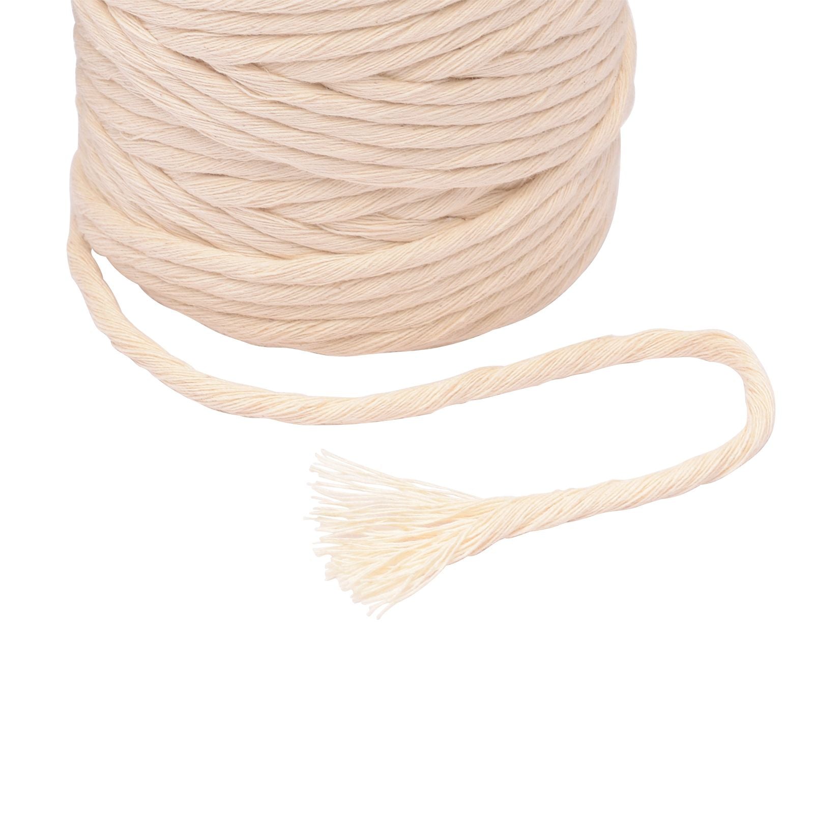 Vaessen creative macrame touw - naturel - 4mmx100m